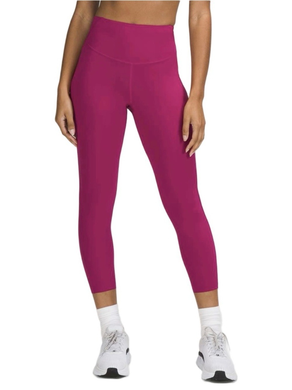 Lululemon Base Pace High Rise Crop 23” Leggings in Wild Berry Size 8